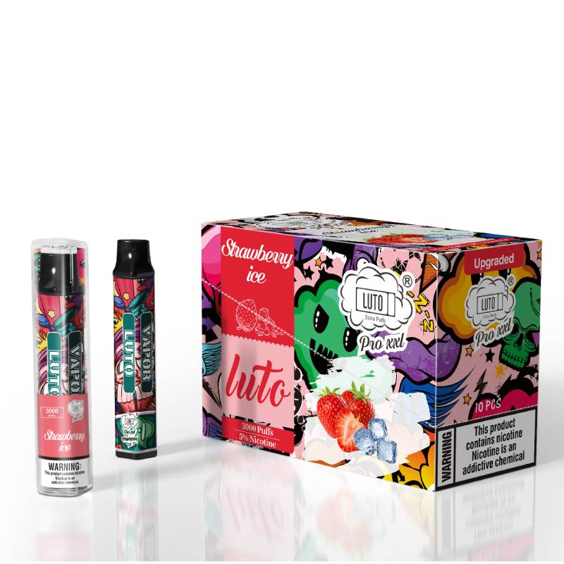 LUTO XXL STRAWBERRY ICE 3000PUFF 5 New England Distro