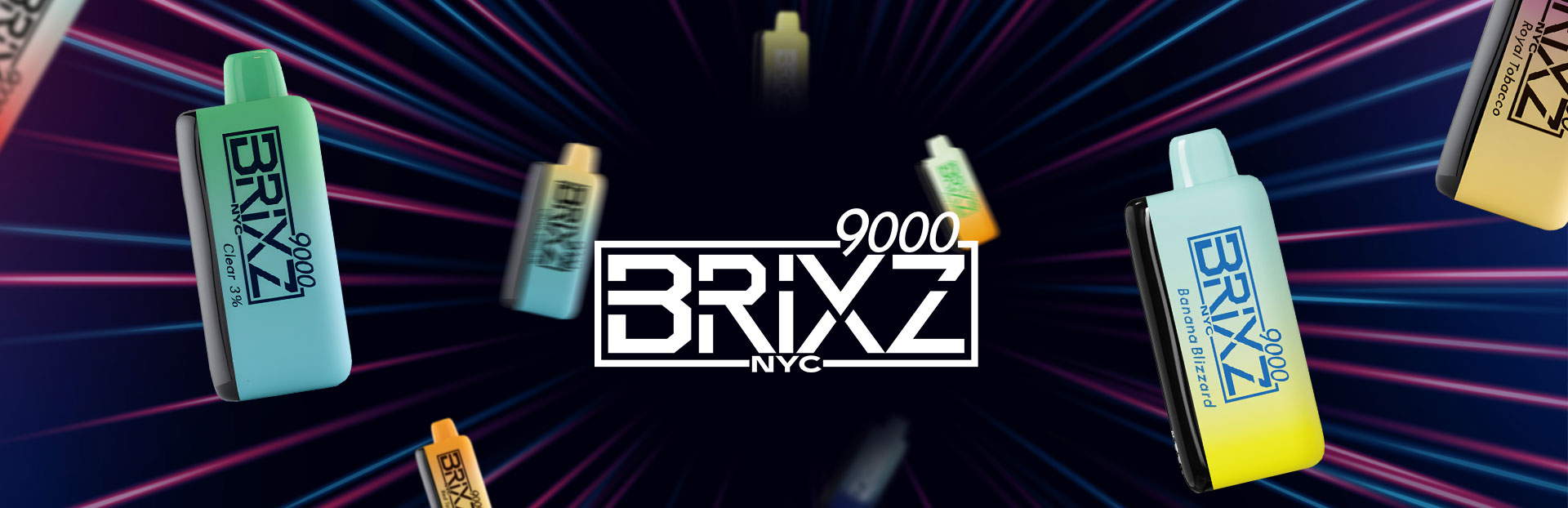 Premium Brixz Disposables pods and vape pens available at New England Wholesale Vape Distributor USA