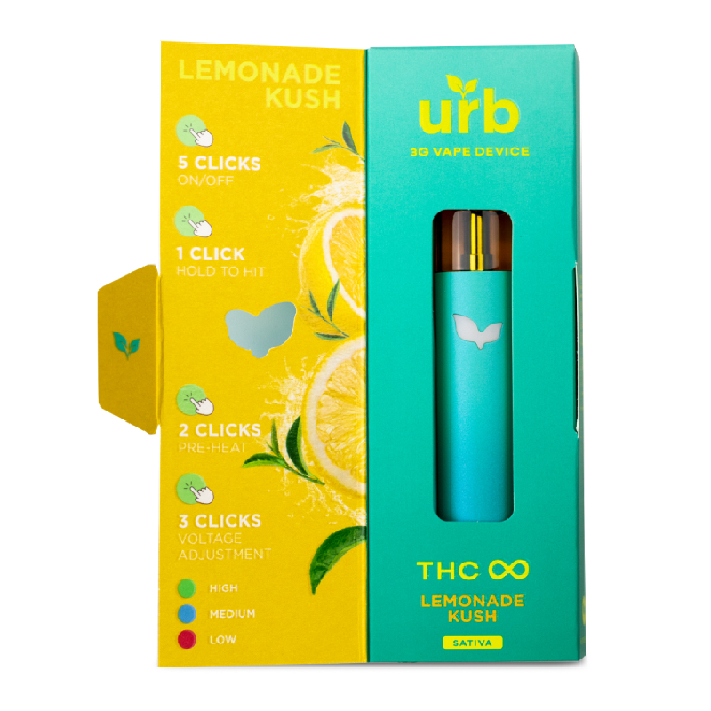 URB THC INFINITY LIVE RESIN D8 THCH THCJD THCP DISPOSABLE 3GM ORANGEADE ...