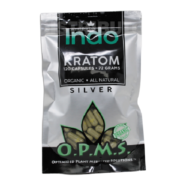 Green Vein Thai 30CT 18gm Capsules Bag by OPMS Silver – distributed by New England Distro