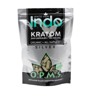 Green Vein Thai 240CT 144gm Capsules Bag by OPMS Silver – distributed by New England Distro