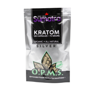 Green Vein Thai 120CT 72gm Capsules Bag by OPMS Silver – distributed by New England Distro