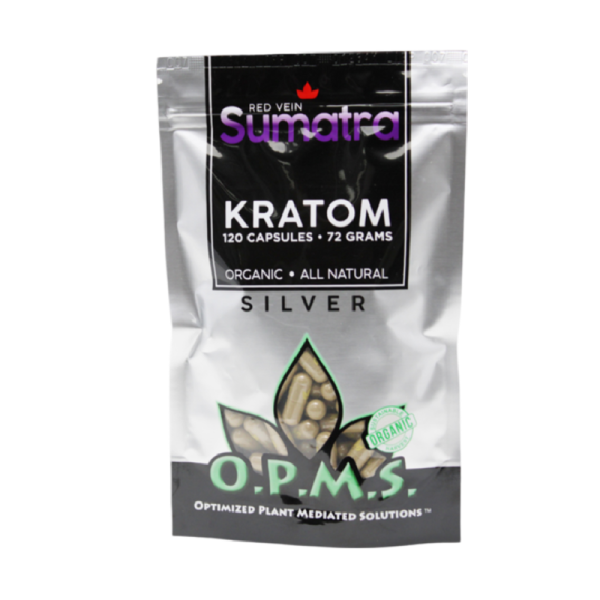 Green Vein Thai 120CT 72gm Capsules Bag by OPMS Silver – distributed by New England Distro