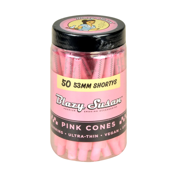 Pink Cone Slim Shorty 5ct Jar by Blazy Susan – distributed by New England Distro