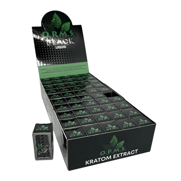 Black Kratom Extract by OPMS – distributed by New England Distro