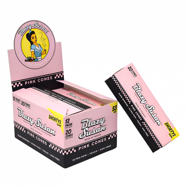 Pink Cone 20ct Pack 12 Pack per Box by Blazy Susan – distributed by New England Distro