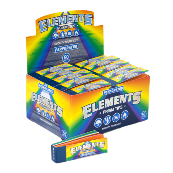 Prism Tips Perforated Smooth Grain Cut Soft Booklets 50 by Elements – distributed by New England Distro