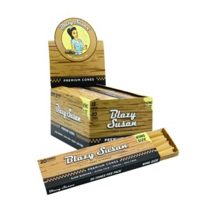 Unbleached Cone King Size 20CT Pack by Blazy Susan – distributed by New England Distro